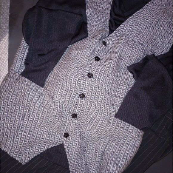 🆕🦺 Men's Chevron Suit Vest - Picture 1 of 6